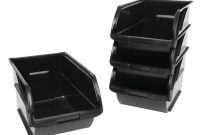 Stanley 59 In Stackable Garage Storage Bins In Black With Hangers in measurements 1000 X 1000