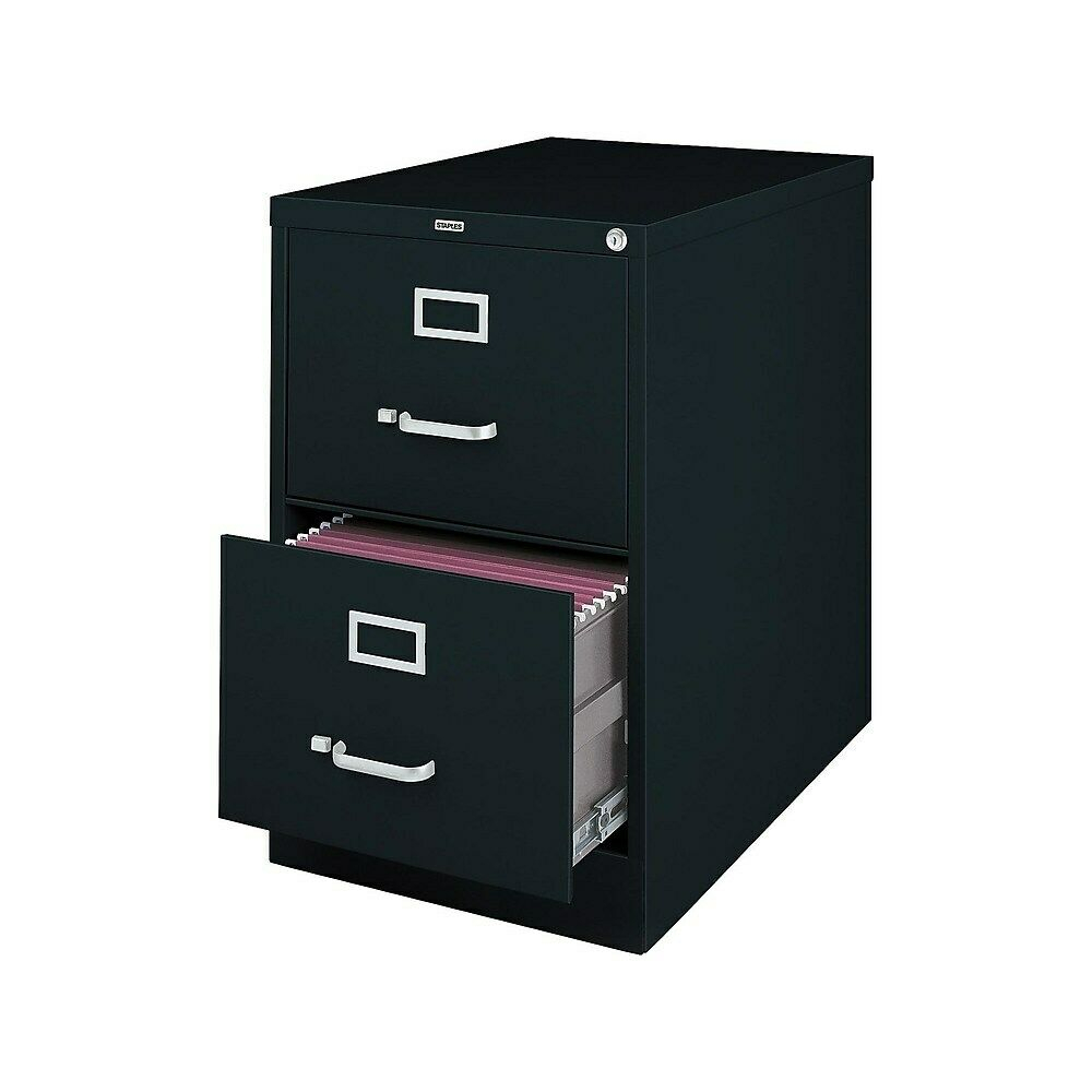 Staples 2 Drawer Legal Size Vertical File Cabinet Black 265 Inch throughout sizing 1000 X 1000