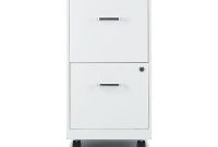 Staples 2 Drawer Vertical File Cabinet Locking Letter White 18d within proportions 1000 X 1000