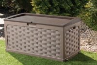 Starplast Rattan Style Garden Storage Box With Sit On Lid Garden with regard to measurements 1000 X 1000