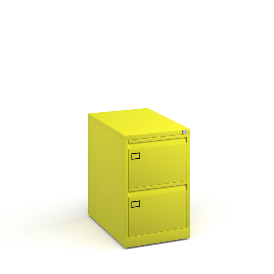 Steel 2 Drawer Filing Cabinet 711mm High Yellow Office Furniture throughout dimensions 900 X 900