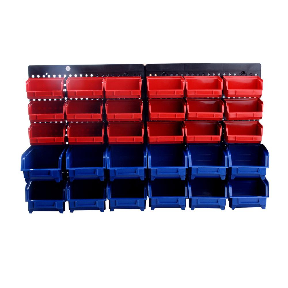 Steel Core 30 Compartment Wall Mounted Parts Rack And Small Parts in size 1000 X 1000