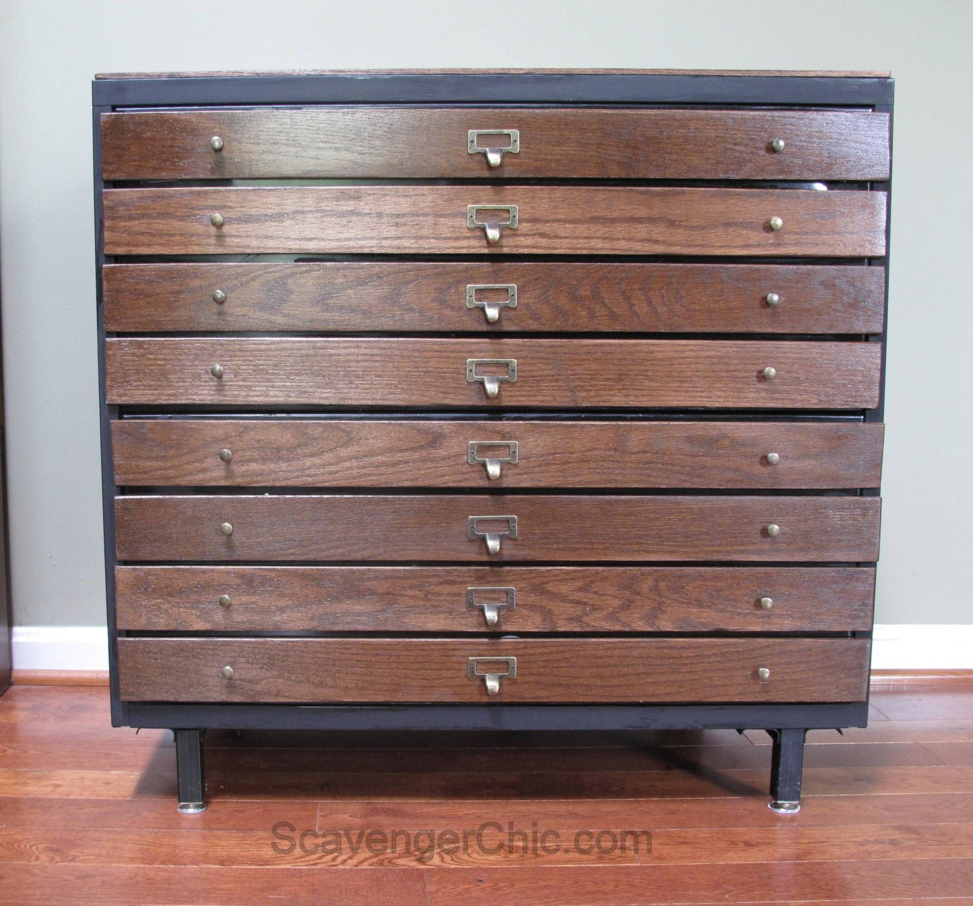 Steel File Cabinet Makeover Faux Architectural Flat File Cabinet regarding size 2000 X 1863