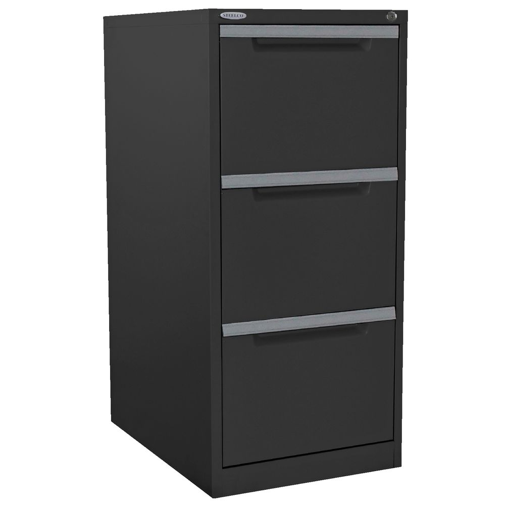 Steelco 2 Drawer Filing Cabinet Graphite Ripple Officeworks pertaining to measurements 1000 X 1000