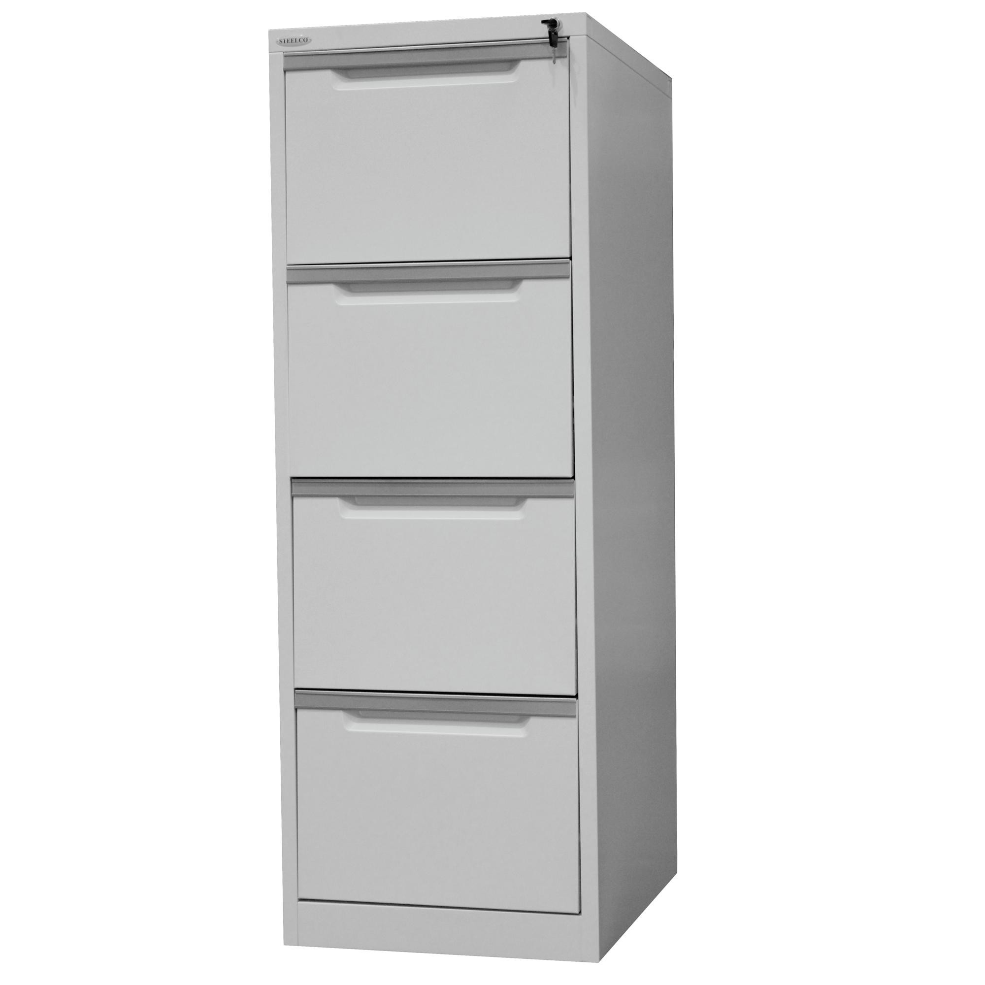 Steelco Filing Cabinet 4 Drawer Silver Grey Office Choice in proportions 2000 X 2000