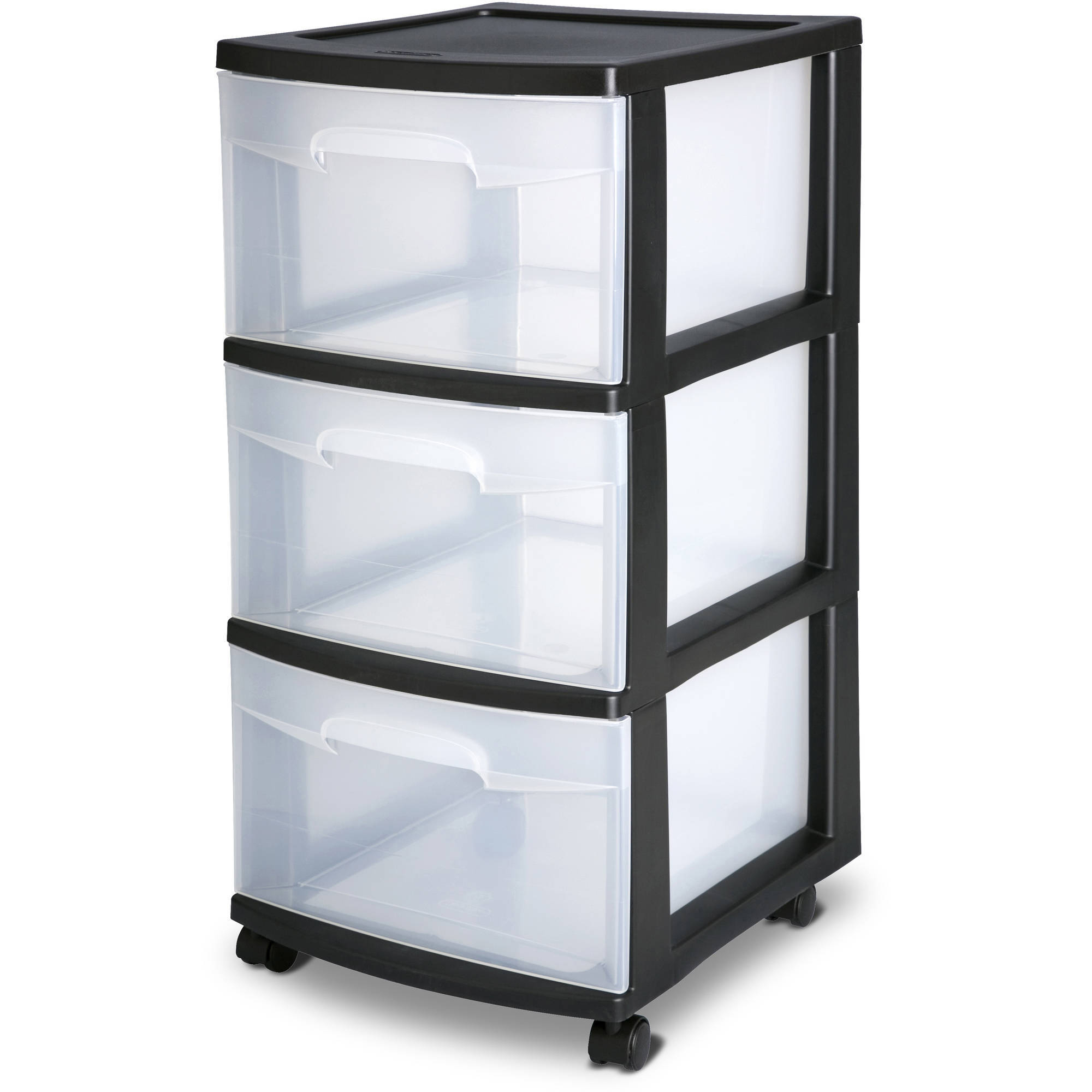 Sterilite 3 Drawer Wide Cart White Walmart in measurements 2000 X 2000