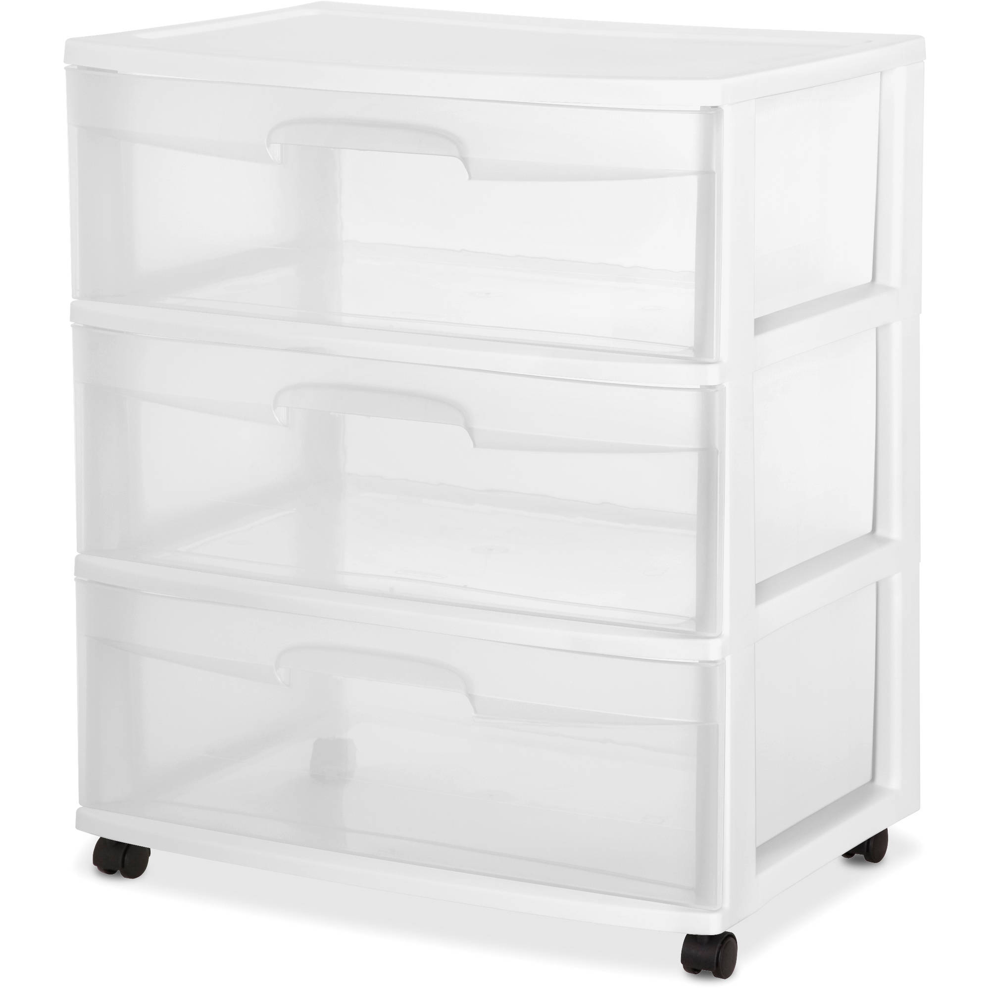 Sterilite 3 Drawer Wide Weave Tower White Walmart within proportions 2000 X 2000