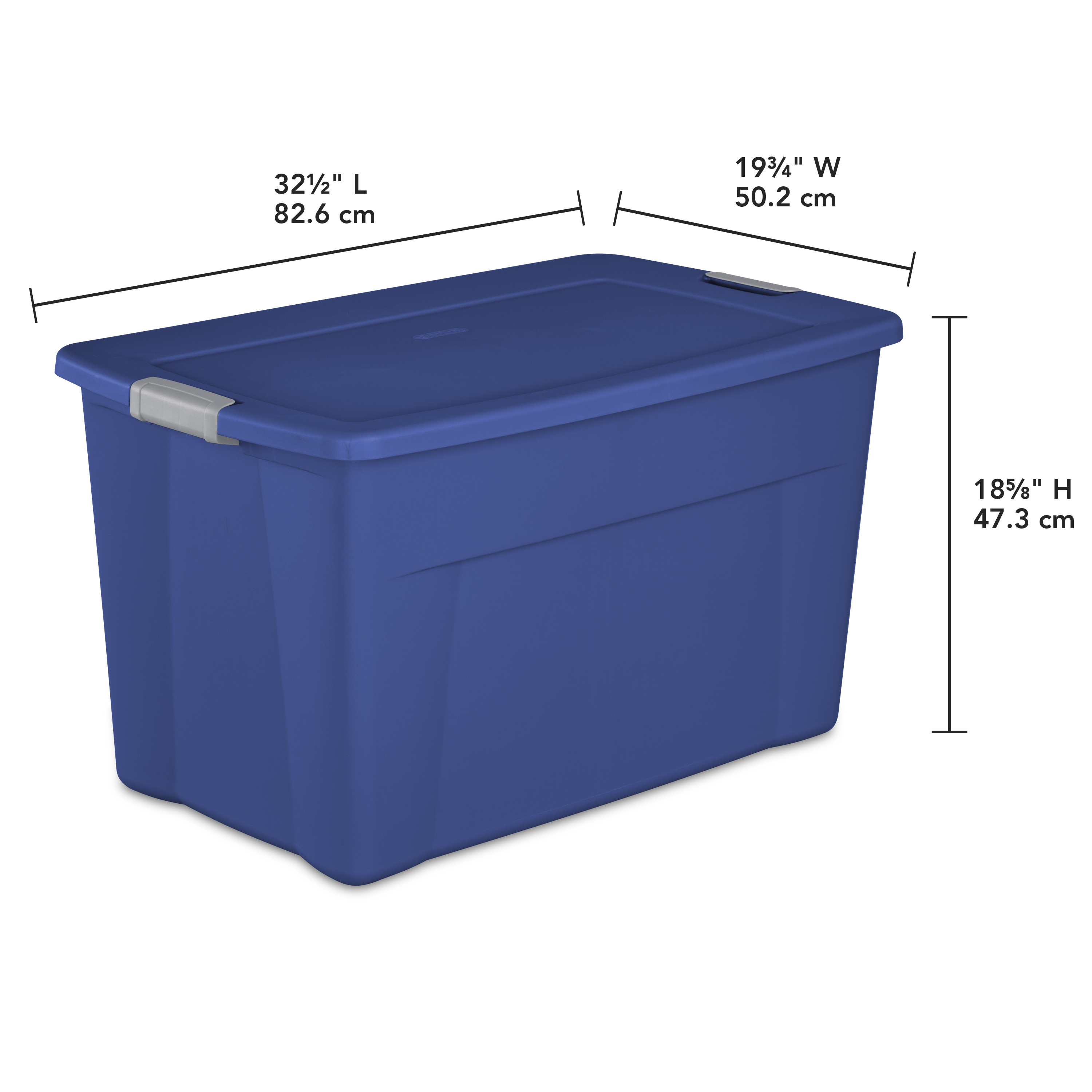 Sterilite 35 Gallon 132 L Latch Tote Walmart inside sizing 3000 X 3000