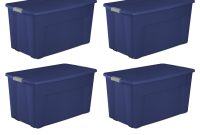 Sterilite 45 Gal170 L Wheeled Latch Tote Stadium Blue Case Of 4 inside sizing 3000 X 3000