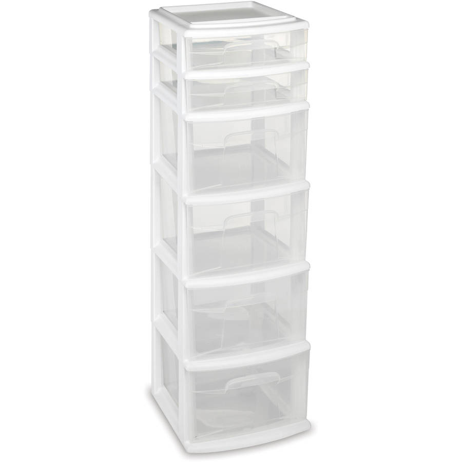 Sterilite 5 Drawer Tower Black with measurements 900 X 900