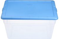Sterilite 56 Qt Storage Box In Blue And Clear Plastic 16591008 inside measurements 1000 X 1000