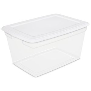 Sterilite 58 Qt55 L Storage Box White Case Of 8 Walmart with regard to sizing 3000 X 3000