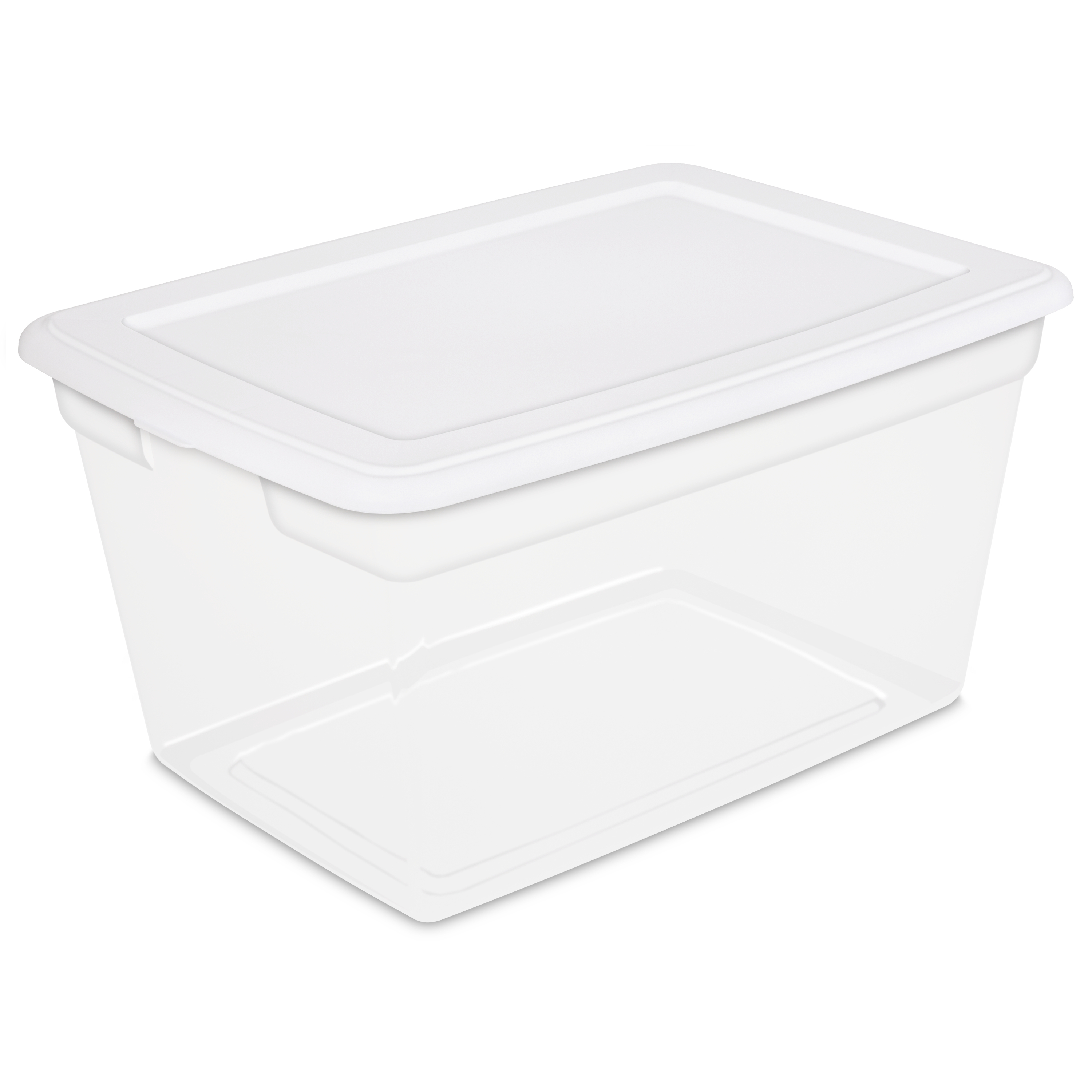 Sterilite 58 Qt55 L Storage Box White Case Of 8 Walmart with regard to sizing 3000 X 3000