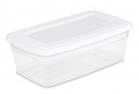 Sterilite 6 Qt57 L Storage Box White Walmart in proportions 1978 X 1978