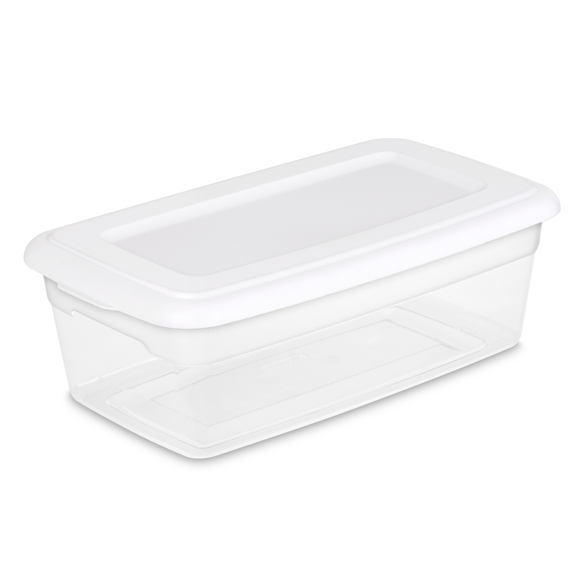 Sterilite 6 Qt57 L Storage Box White Walmart intended for proportions 1978 X 1978