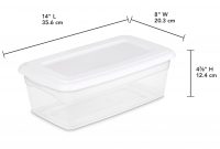 Sterilite 6 Qt57 L Storage Box White Walmart within dimensions 2537 X 2537