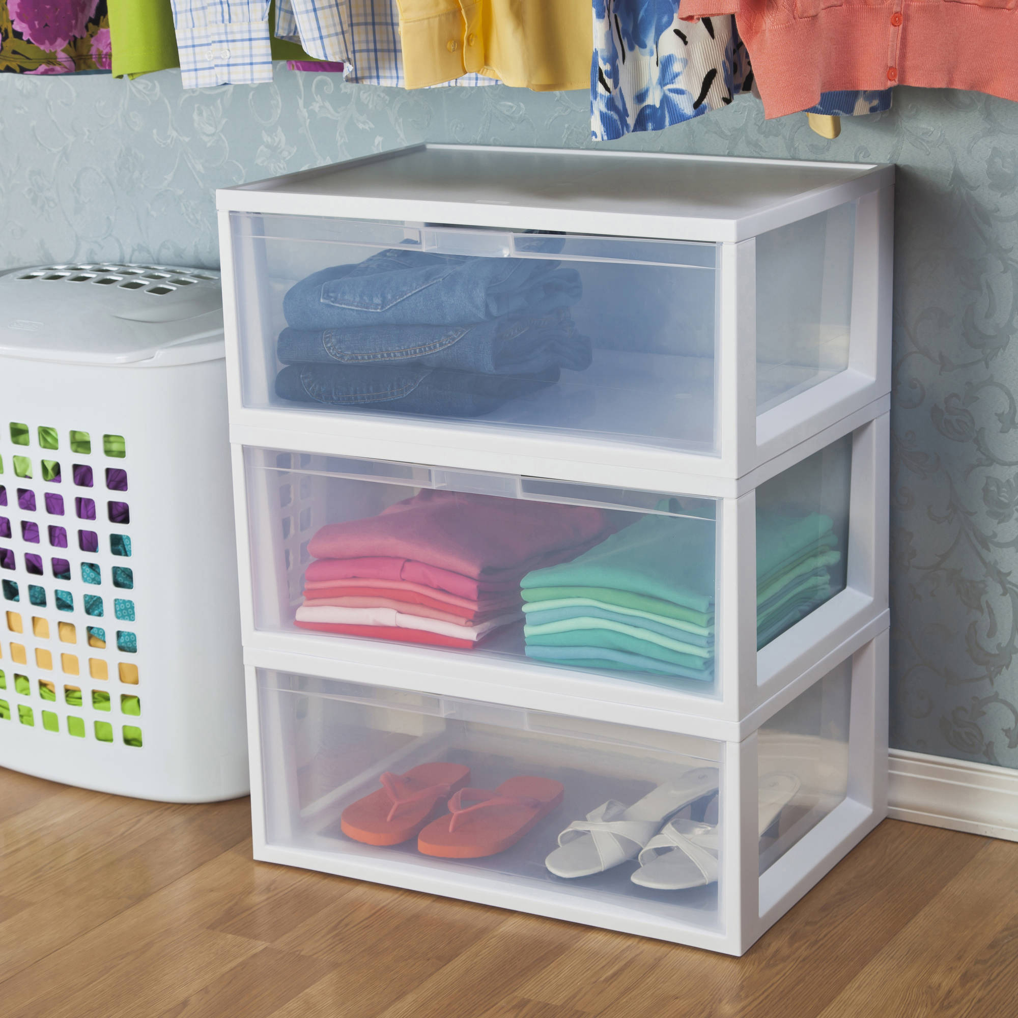 Sterilite Large Tall Modular Drawers White Available In Case Of 3 intended for proportions 2000 X 2000