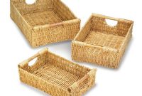 Storage Baskets Bins Woven Organizer Baskets Big Set Straw Set Of with sizing 1000 X 1000