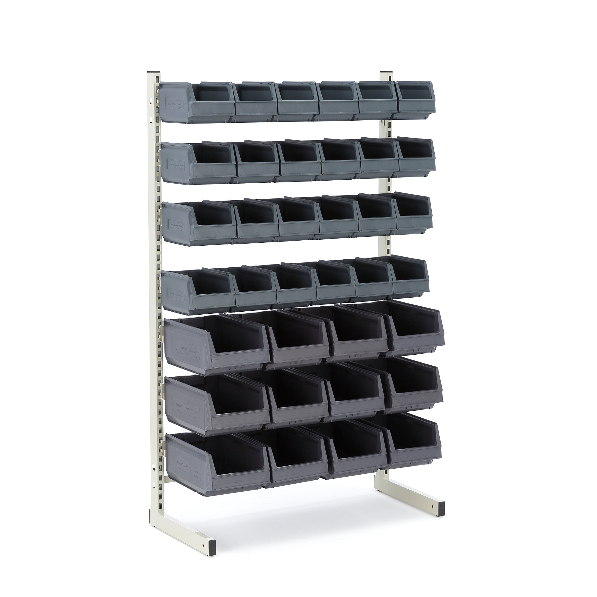 Storage Bin Rack Single 36 Bins Aj Products Ireland intended for proportions 2000 X 2000
