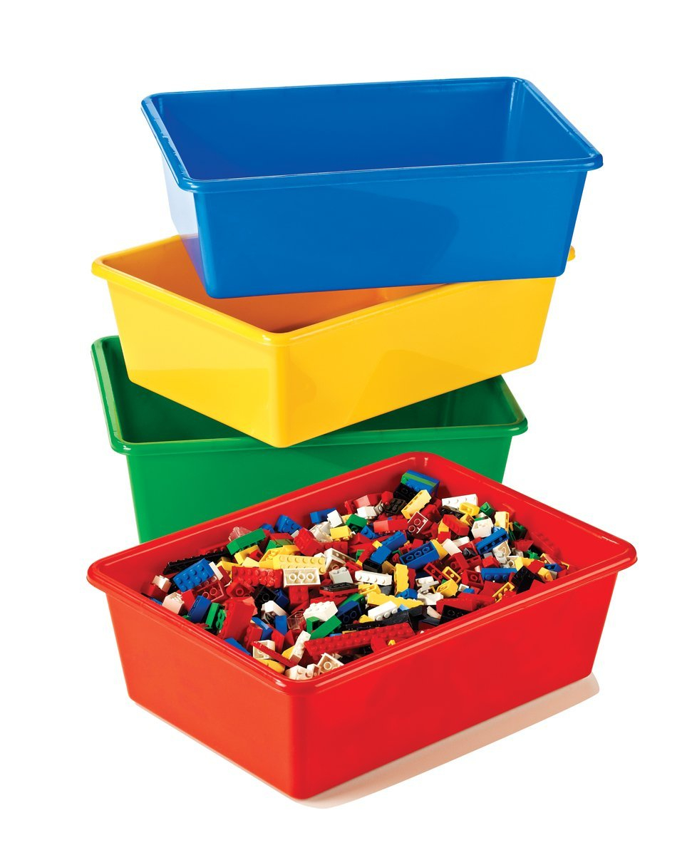 Storage Bins In Primary Colors Crystalandcomp pertaining to sizing 971 X 1200