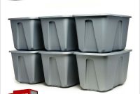 Storage Container Bins Set Of 6 Silver 32 Gallon Plastic Tote pertaining to sizing 1000 X 1000