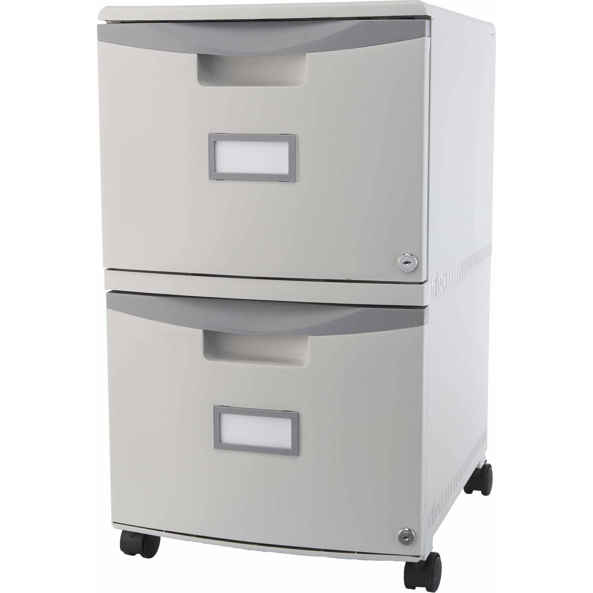 Storex 2 Drawer Mobile File Cabinet With Lock And Casters Legal inside proportions 2000 X 2000