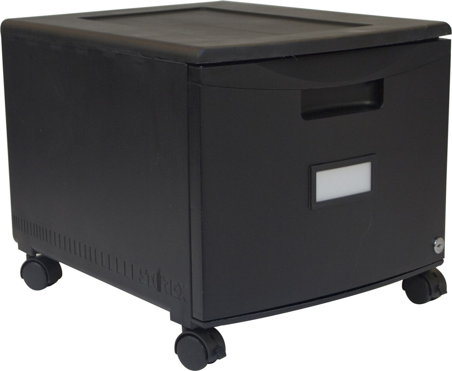 Storex One Drawer Mini File Cabinet With Lock Casters Walmart Canada intended for sizing 1500 X 1231