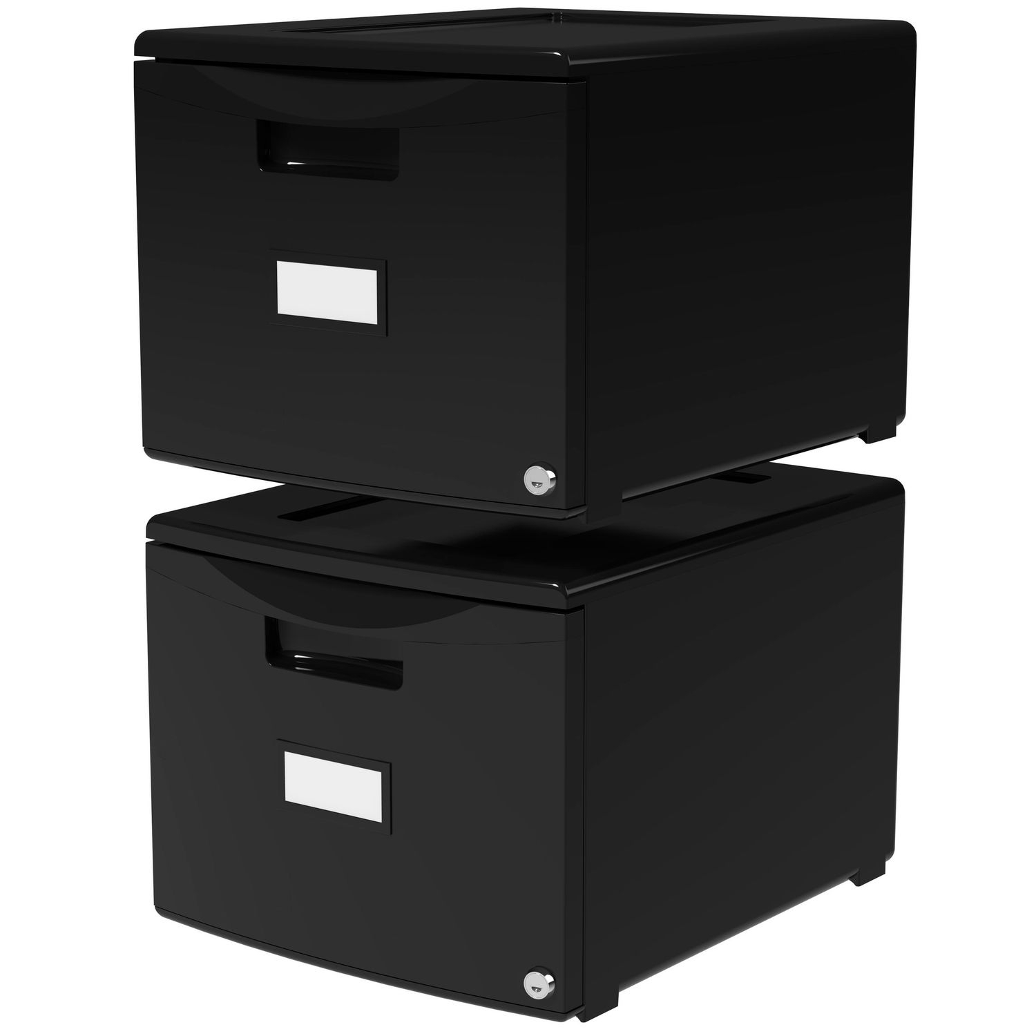 Storex One Drawer Mini File Cabinet With Lock Legalletter Black for proportions 1500 X 1500