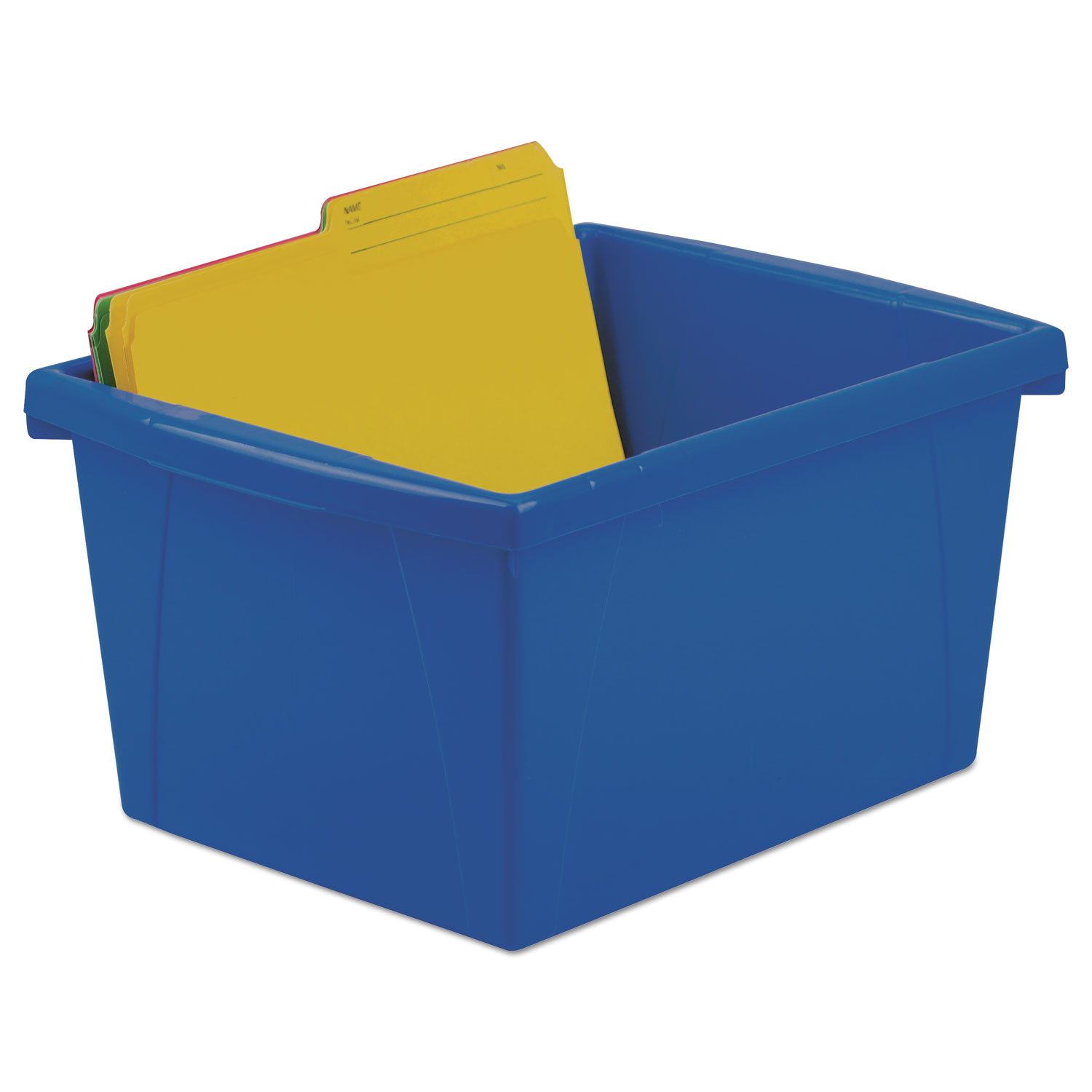 Storex Storage Bins 10 X 12 58 X 7 34 4 Gallon Assorted Color throughout dimensions 1500 X 1500