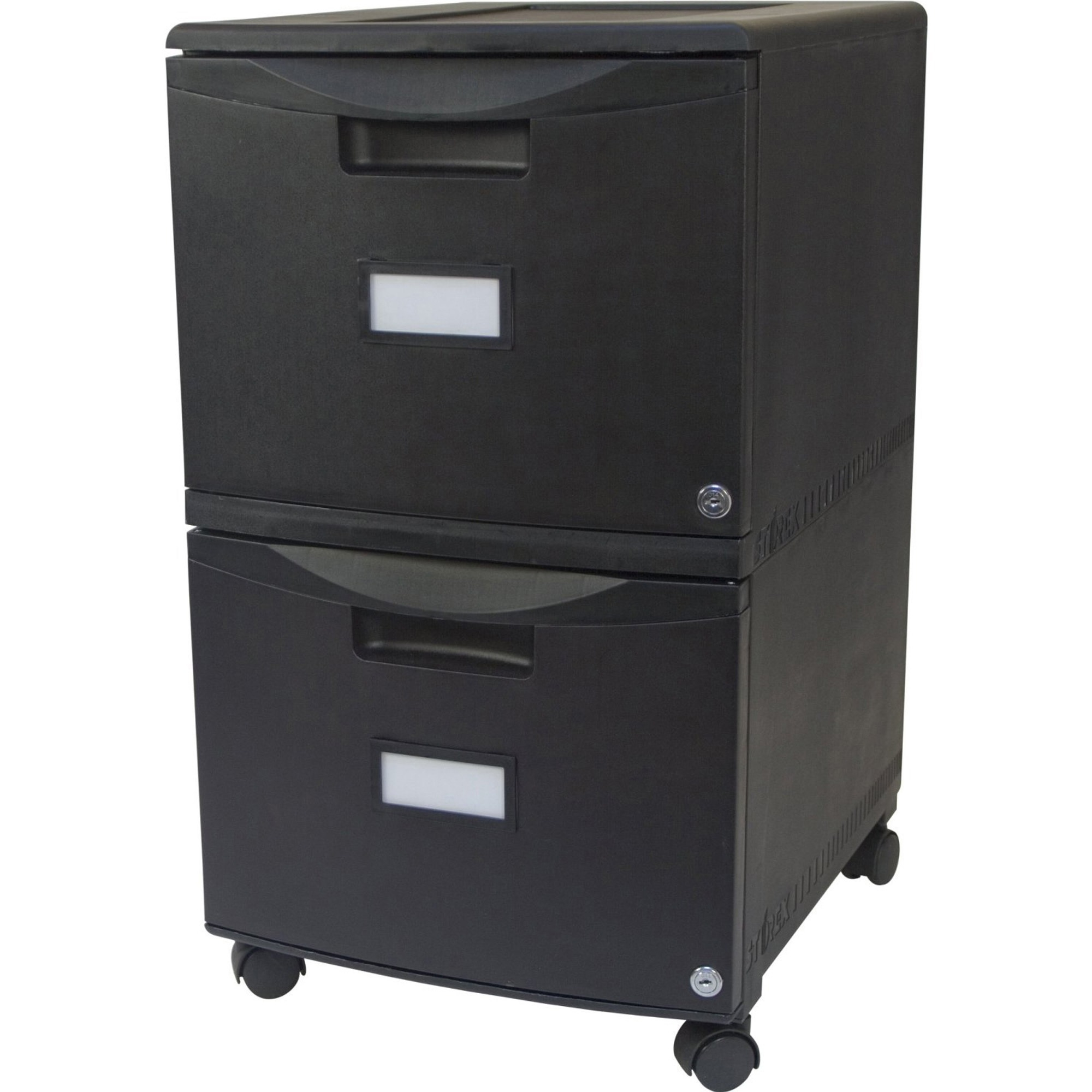 Storex Stx61312u01c 2 Drawer Locking Mobile Filing Cabinet 1 Each Black intended for size 2000 X 2000