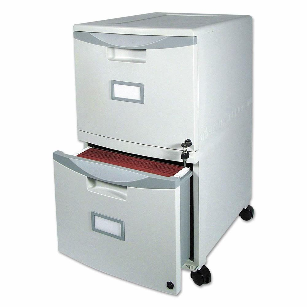 Storex Two Drawer Heavy Duty Plastic Filing Cabinet Letterlegal regarding measurements 1000 X 1000