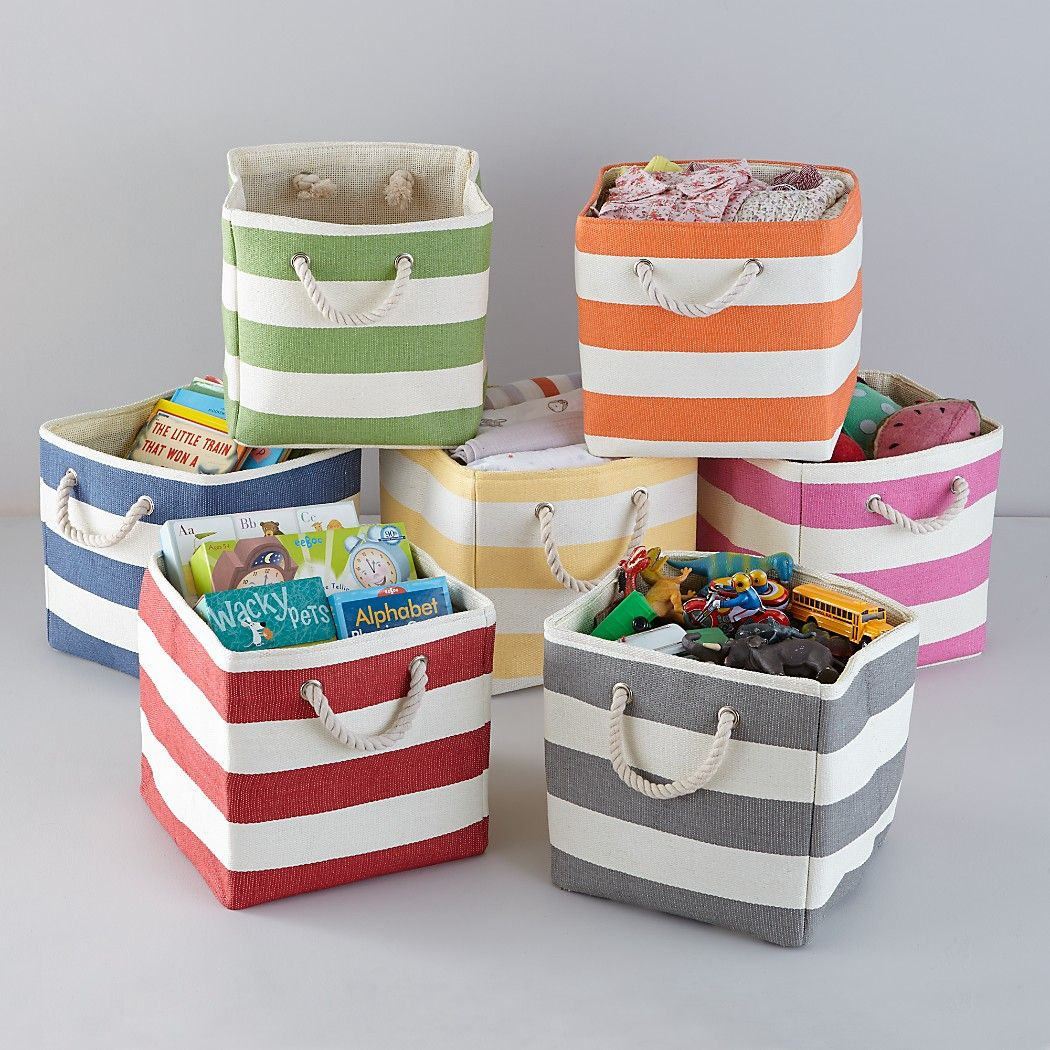 Stripes Around The Cube Bin Crate And Barrel In 2019 Tiffanees regarding sizing 1050 X 1050