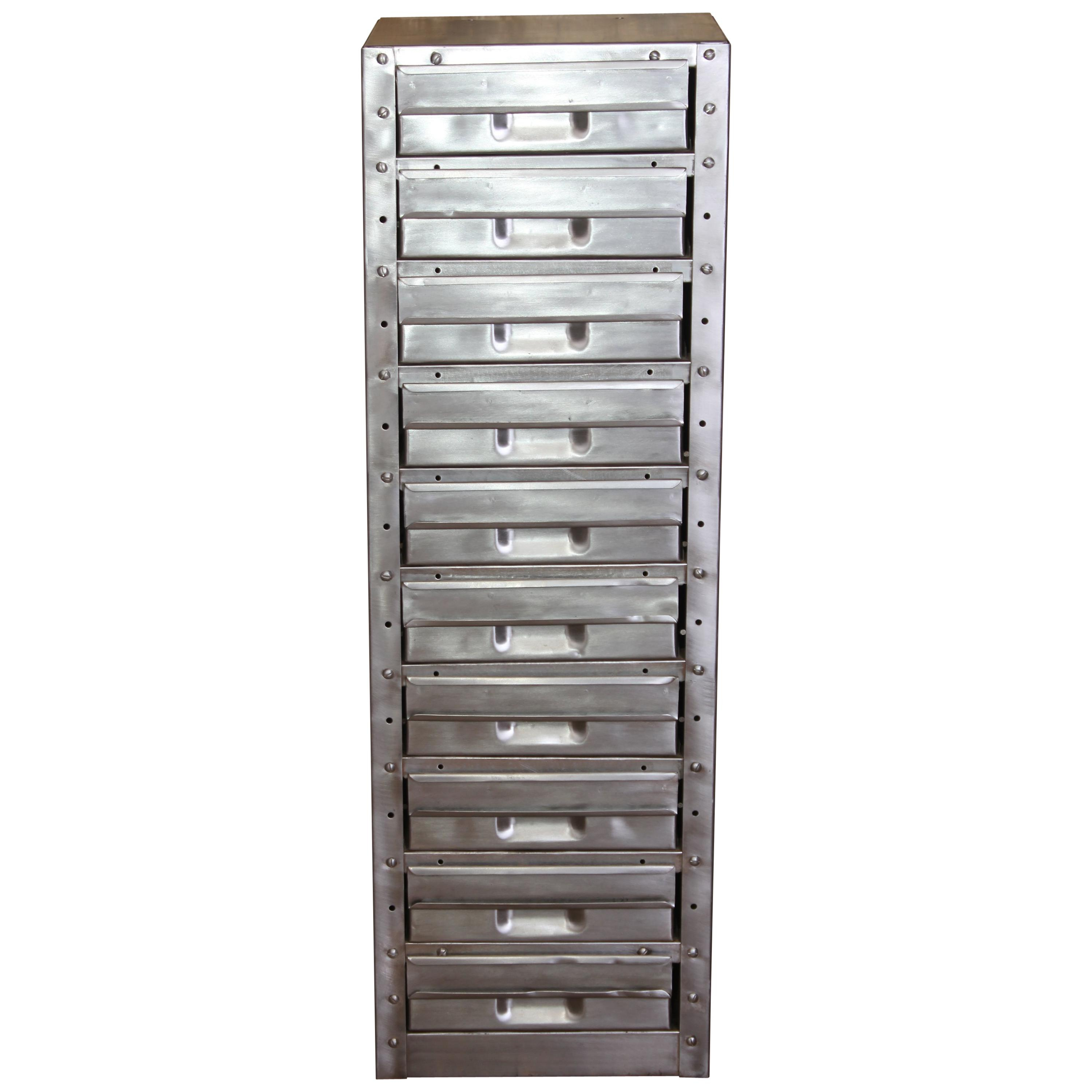 Stripped Metal 10 Drawer Engineers Workshop Cabinet Storage Cabinet for dimensions 3000 X 3000