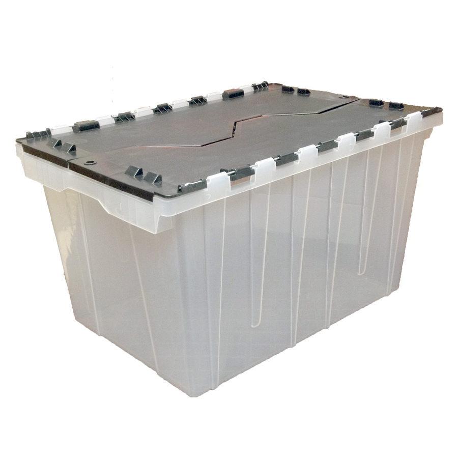 Style Selections 12 Gallon 48 Quart Clear Tote With Hinged Lid At within measurements 900 X 900