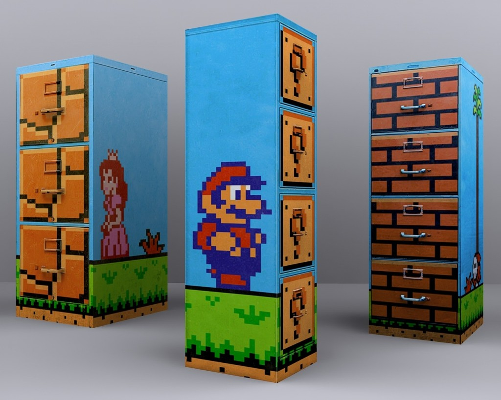 Super Mario Filing Cabinets Kidsomania in measurements 1024 X 819