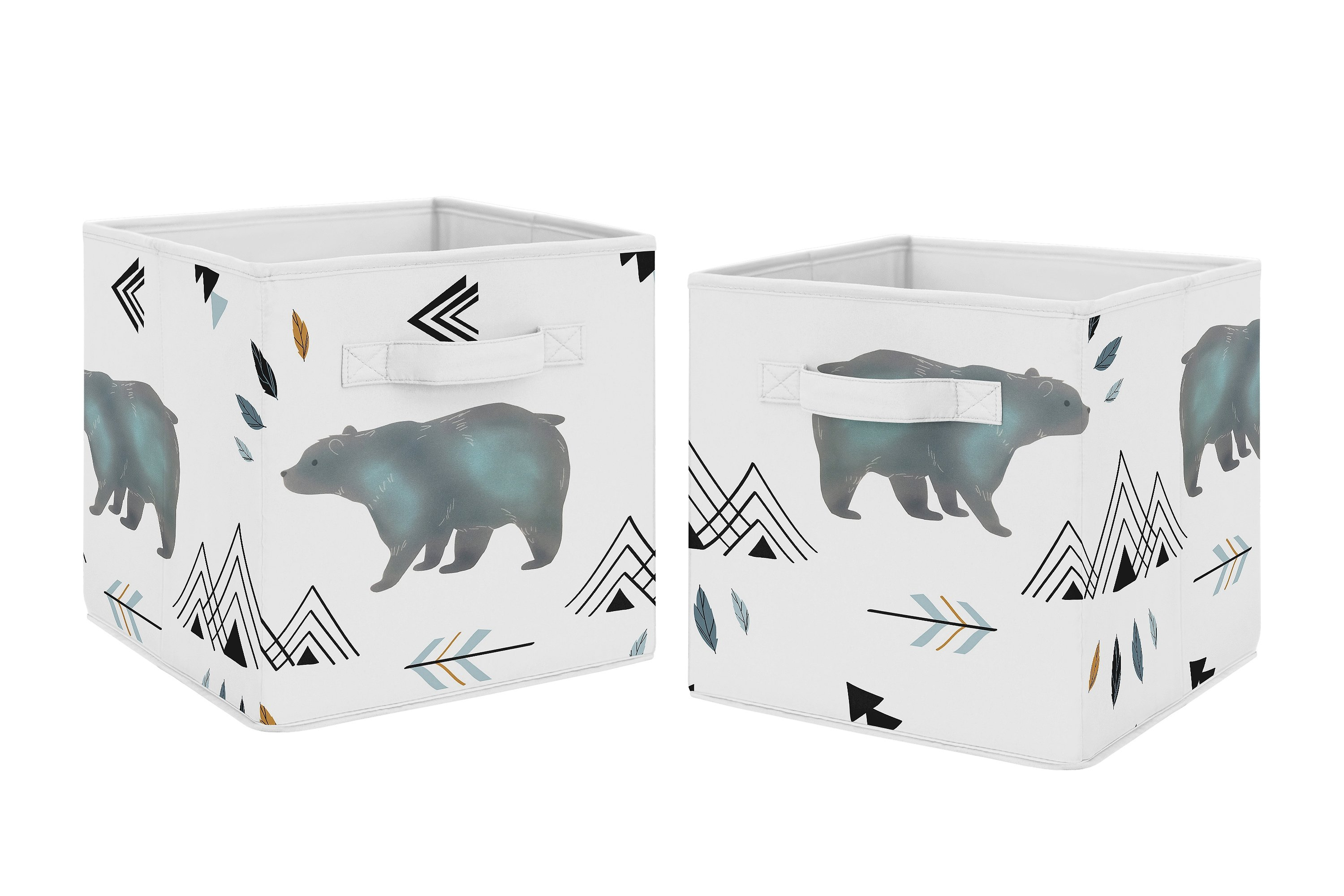 Sweet Jojo Designs Bear Mountain Fabric Bin Wayfair with regard to sizing 3000 X 2000