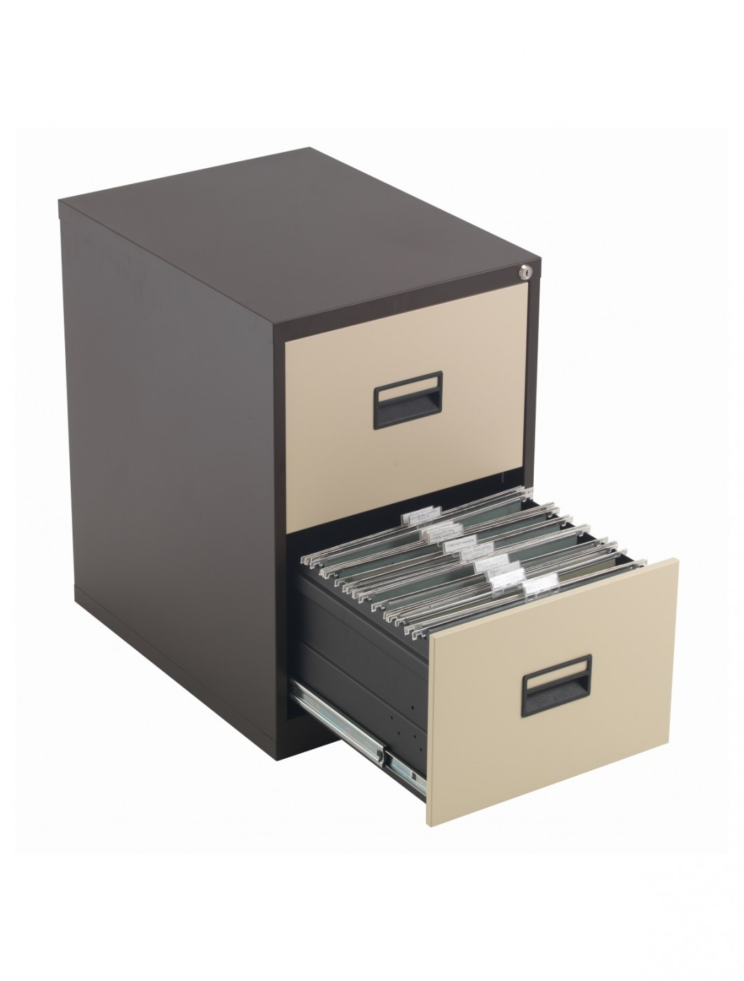 Tc Talos 2 Drawer Steel Filing Cabinet Tcs2fc Cc In Coffee Cream throughout proportions 1062 X 1400