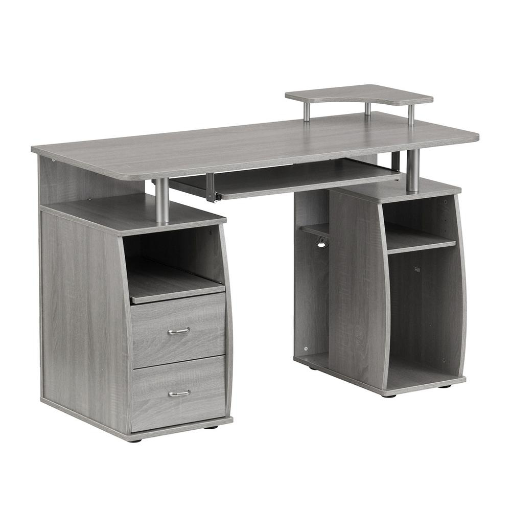 Techni Mobili Espresso Complete Computer Workstation Desk With pertaining to sizing 1000 X 1000