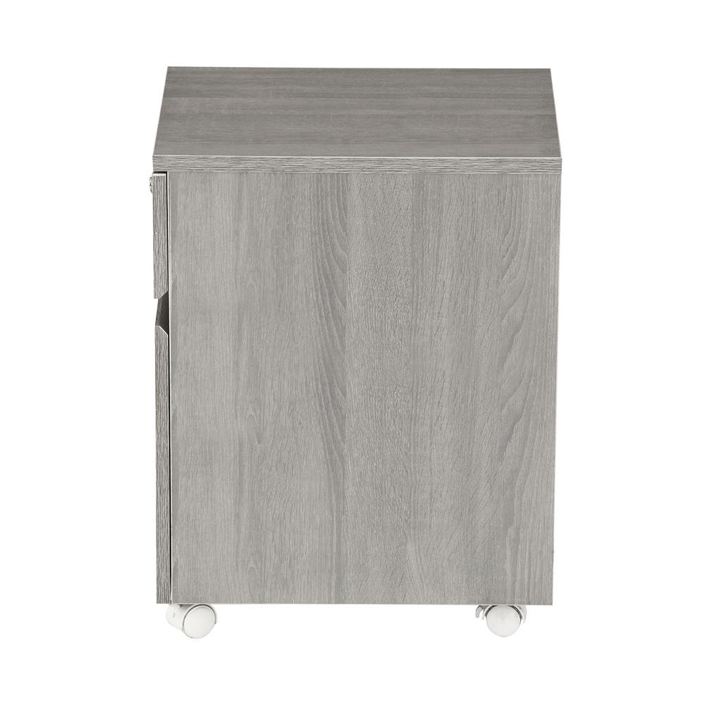 Techni Mobili Grey Rolling 2 Drawer Vertical Filing Cabinet With in measurements 1000 X 1000