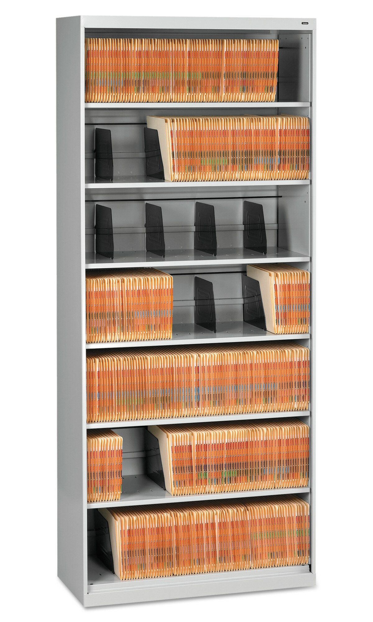 Tennsco Open Fixed 7 Shelf Vertical Filing Cabinet Wayfair inside dimensions 1200 X 2000
