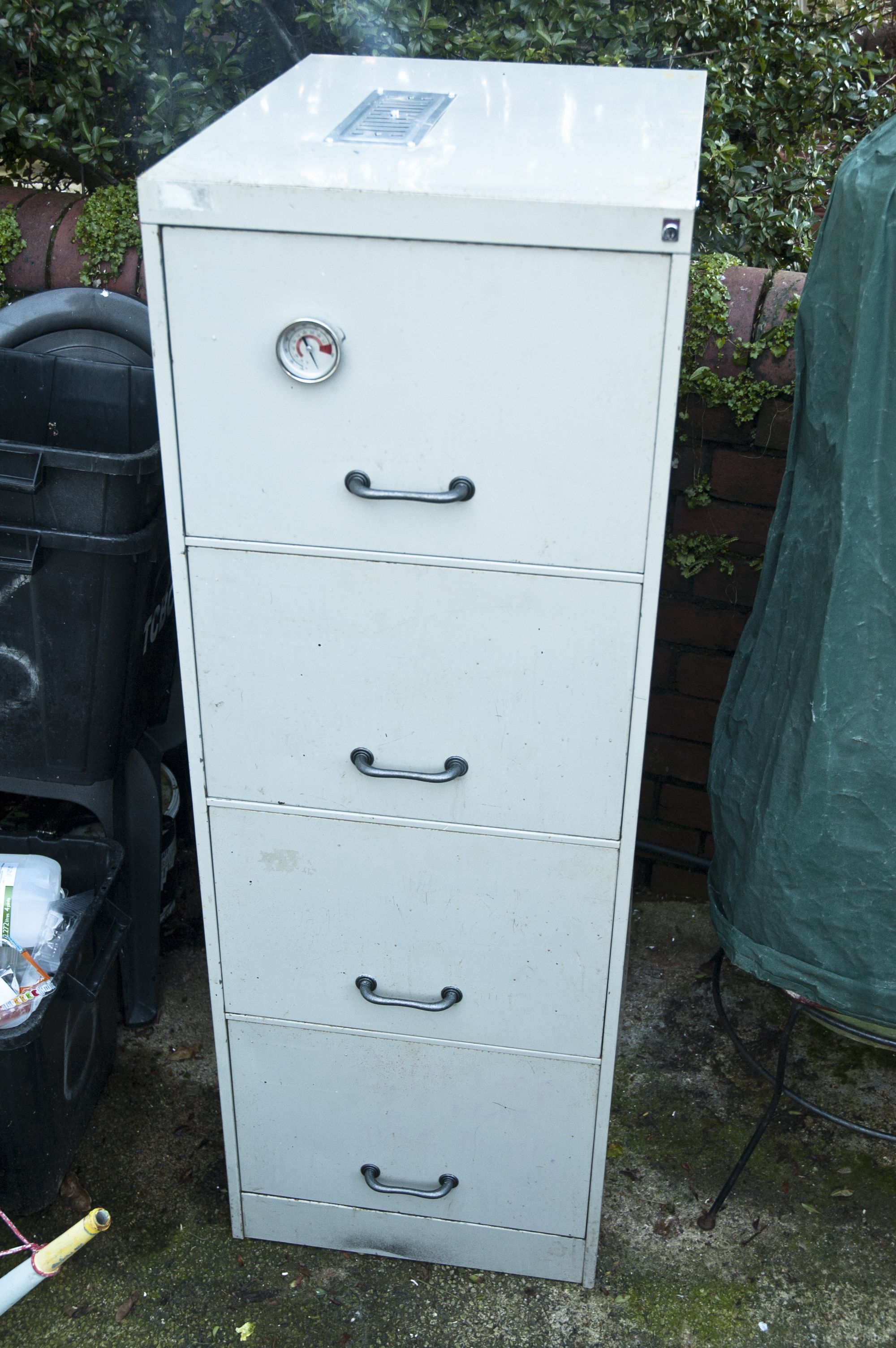 The Filing Cabinet Smoker The Build Part 2 Tested My Smoker For intended for proportions 2000 X 3008