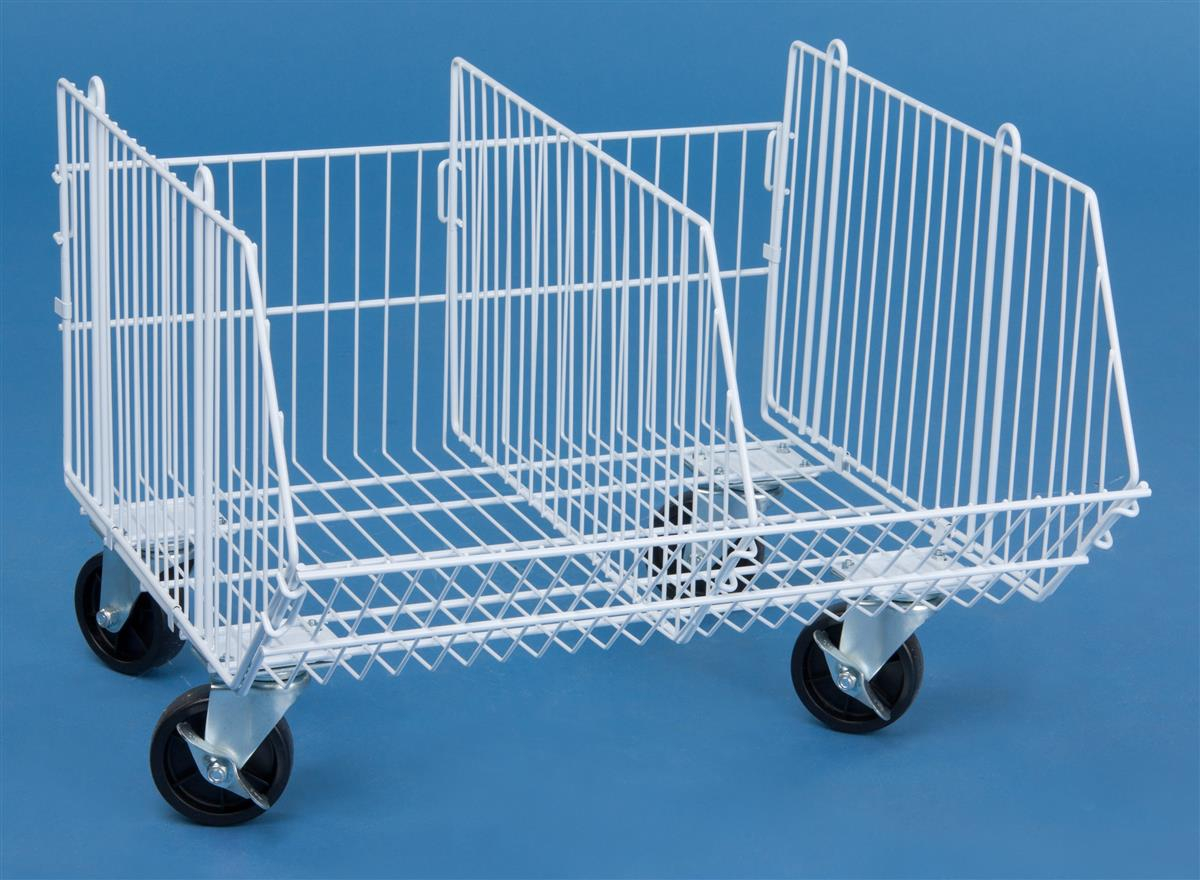 These Mobile Wire Storage Baskets Have Two Locking Wheels For pertaining to sizing 1200 X 880