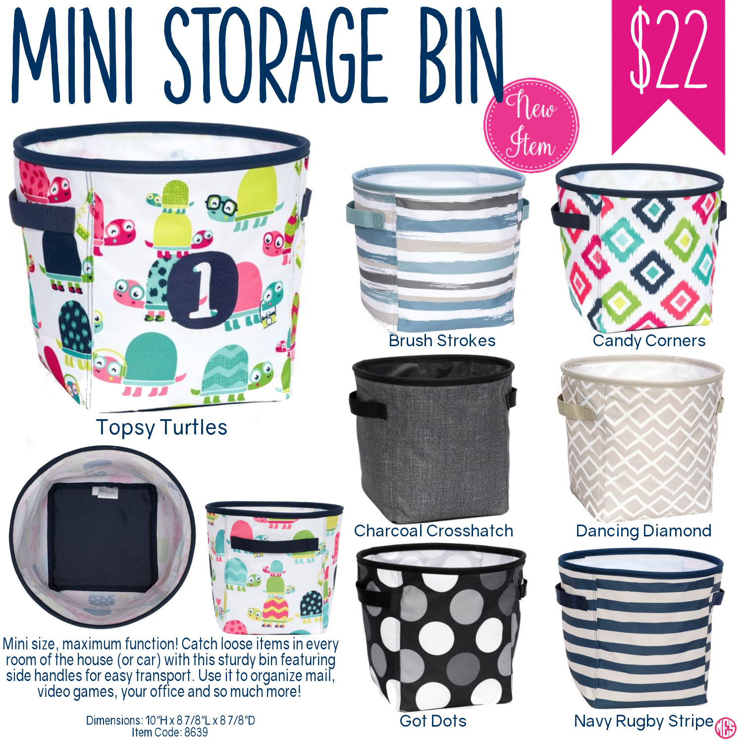 Thirty One Mini Storage Bin Springsummer 2017 Thirty One inside size 1500 X 1500