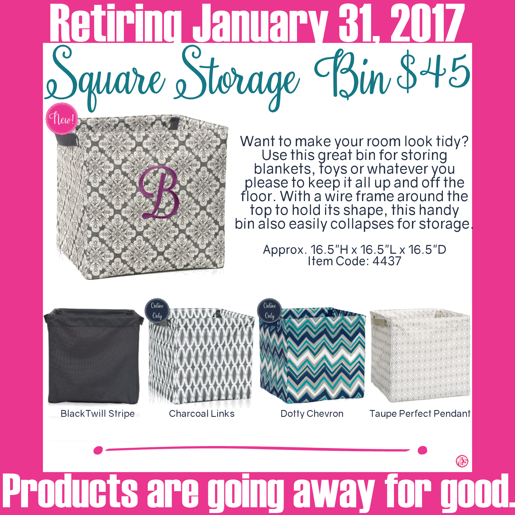 Thirty One Square Storage Bin Is Retiring Make Sure To Get Yours regarding dimensions 1800 X 1800