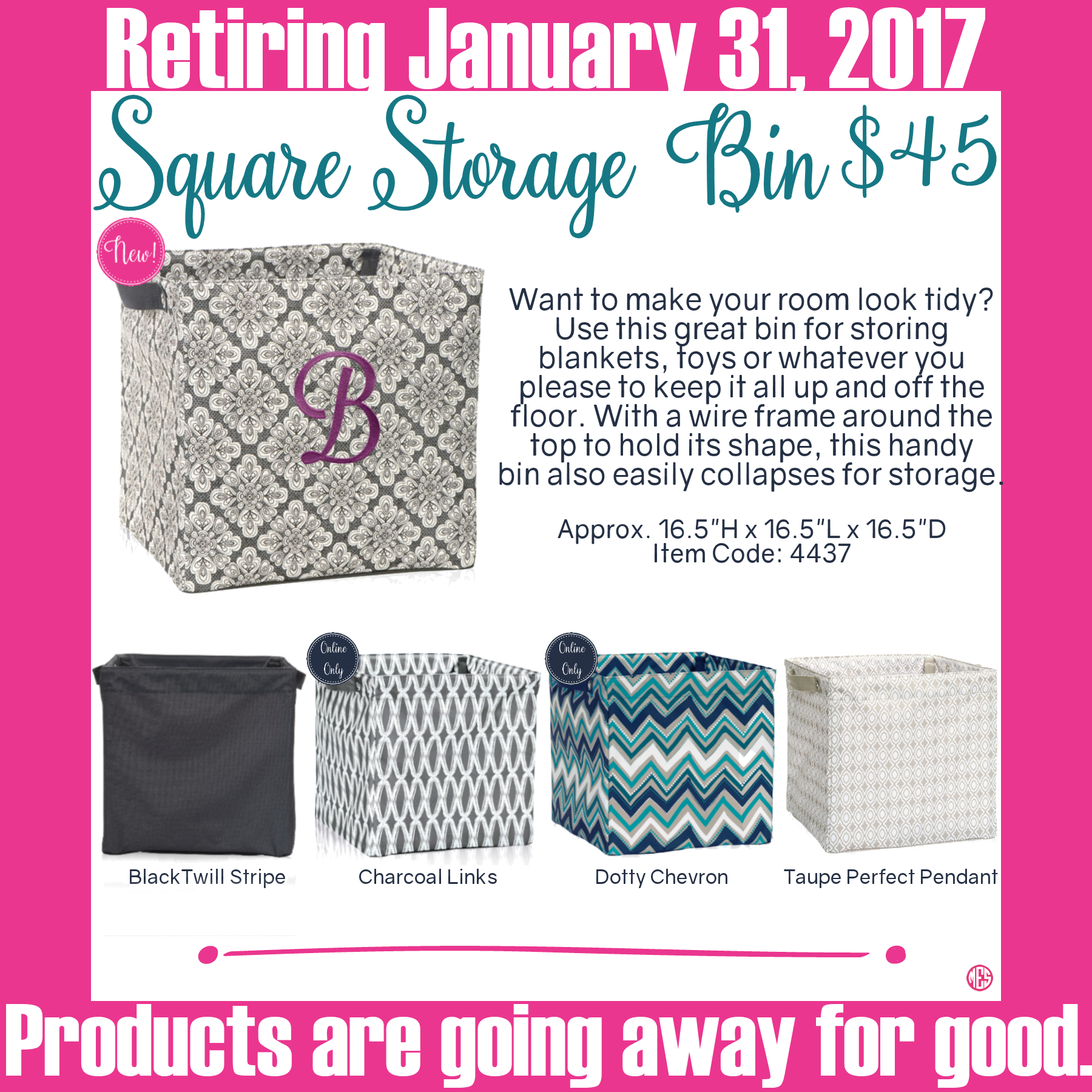 Thirty One Square Storage Bin Is Retiring Make Sure To Get Yours with regard to sizing 1800 X 1800