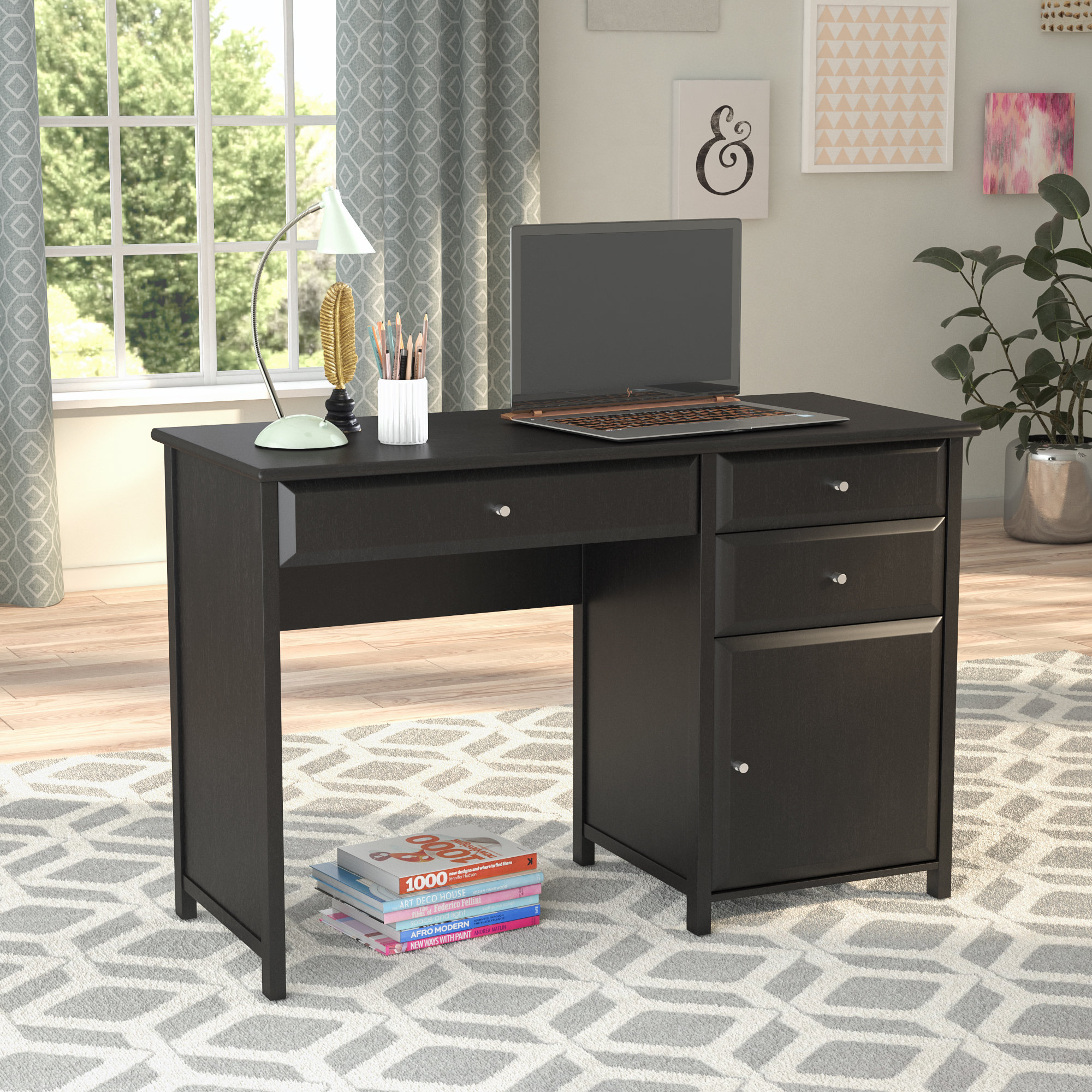 Three Posts Gifford Office Writing Desk Reviews Wayfair for proportions 2000 X 2000
