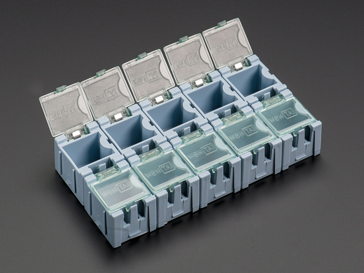 Tiny Modular Snap Boxes Smd Component Storage 10 Pack Blue Id regarding size 1200 X 900