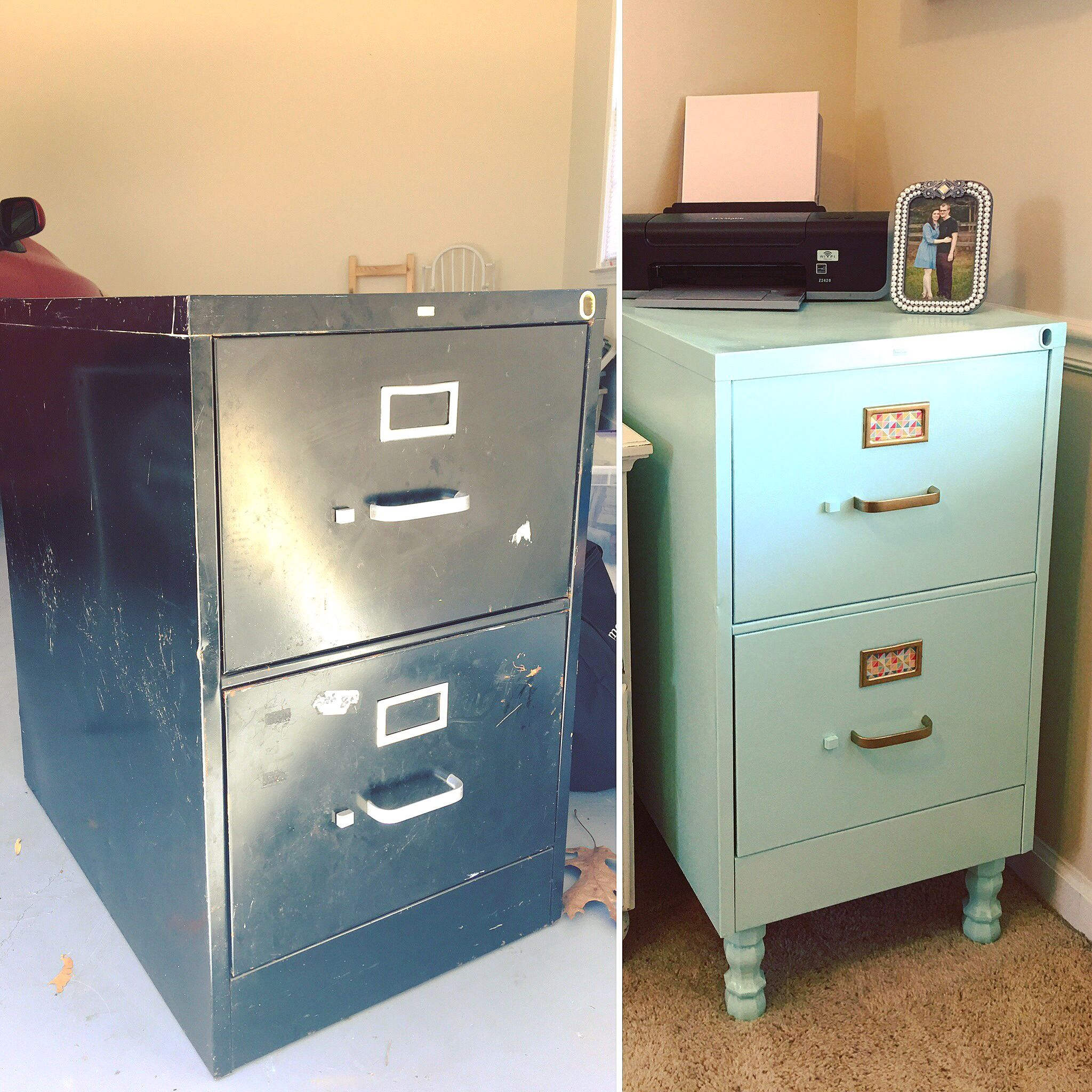 Took An Ugly Rusty 8 Filing Cabinet And Made It Cute Filing for measurements 2048 X 2048