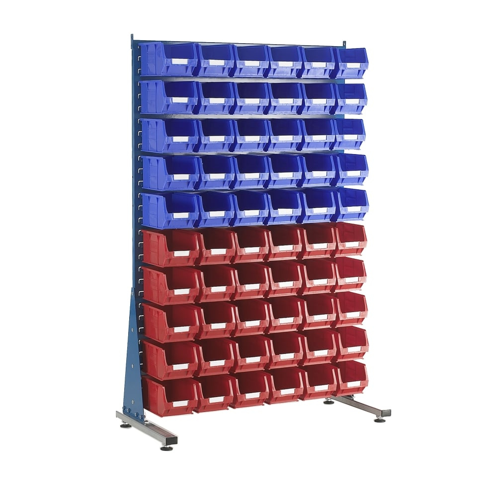 Topstore Small Parts Storage Bins With Louvred Panel Unit Parrs for dimensions 1000 X 1000
