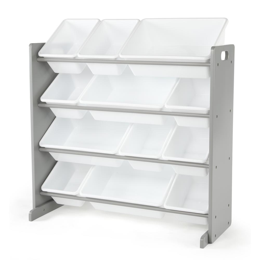 Tot Tutors Inspire Collection Greywhite Kids Wood Toy Storage regarding size 1000 X 1000